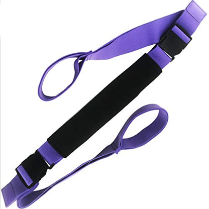 Fitness Stretch Strap - Adjustable Leg Stretch Band to Improve Body Flexibility, Premium Stretching Equipment for Exercise, Physical Therapy, Pilates Dance Gymnastics Cheerleading Training