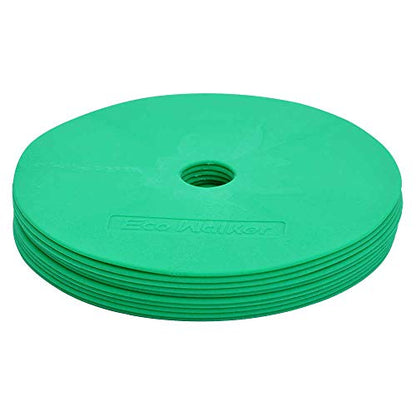 Flat Cones Spot Markers Soccer Basketball Sports Speed Agility Training - color: Green