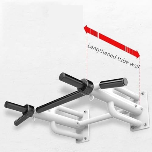 Wall-Mounted Pull-Up Bar for Strength Training, Heavy Steel Horizontal Bar, 300kg Capacity, Multi-Grip (Black)
