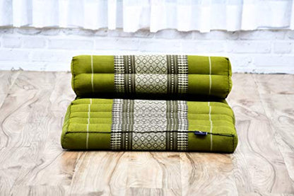 Leewadee Foldable Floor Mattress – 2 in 1 Floor Meditation Mat for Yoga and Relaxation, Seating Futon with Kapok
