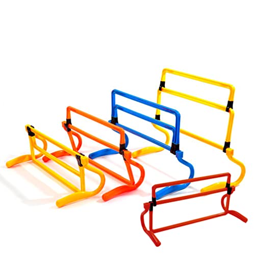 BESPORTBLE Removable Training Hurdles, Agility Ladder Speed Training Equipment, Soccer Training Agility Hurdles(Yellow) - color: Red