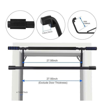 Portable Pull Up Bar for Doorway, Multifunctional Strength Training Chin Up Bar for Home Gym, No Drilling Installation