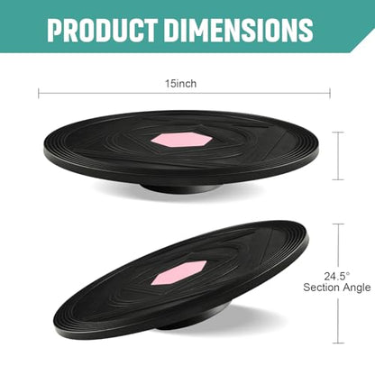 Wobble Balance Board Portable Balance Board with Handle for Balance Training and Core Trainer Balance Stability Trainer Healthy Material Non-Skid Bump Surface & Physical Therapy