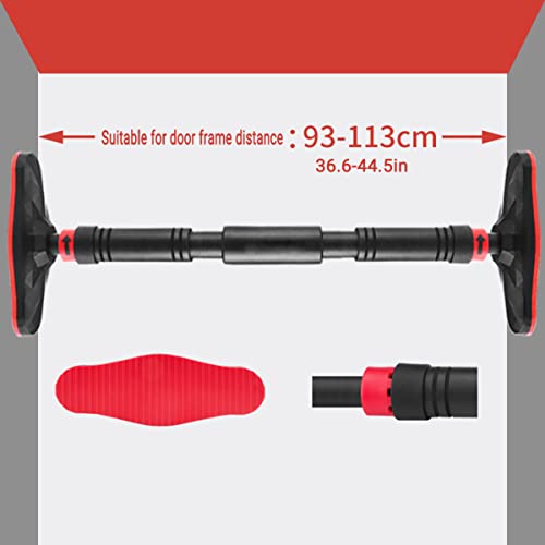Pull Up Bar no Drilling,Doorway Chin Up Bar for Home Gym Adjustable to Width with a Width of 27-36 Inches with Large Anti-Slip Mat and Safety Lock, Max Support for 330 lbs OT160 - size: 90-125cm