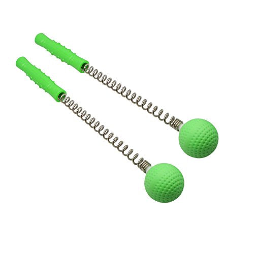 SinLoon Massager Ball Hammer(2-Pack) Hammer Stick Manual Beat Golf Ball Massager Back Shoulder Massage Full Body Reduce Fatigue Pain (Green)