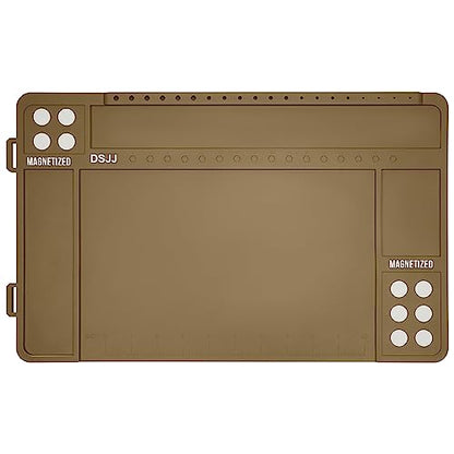 CKPART Gun Cleaning Mat, Premium Magnetic Pad With Organizer Parts Tray, Anti-Slip Rubberized Pistol Mat, Protective Workbench Mat for Gun Cleaning (16.5"x 10.43")