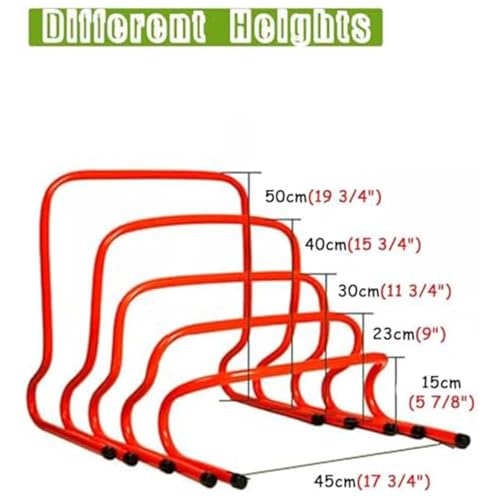 Portable Mini Agility Hurdles Set, Adjustable Height for Speed Training, Ideal for Football and Athletic Jumping Drills