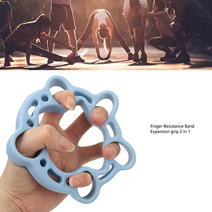 Finger Stretcher Exerciser, Forearm Adjustable Hand, Finger Stretchers, Grip Rings Hand Exerciser for Arthritis Carpal Tunnel Recovery (Blue) - color: Blue