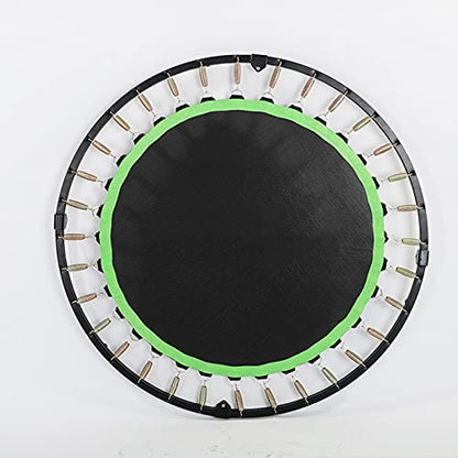 Replacement Trampoline Pad Outdoor 48In Fitness Trampoline with Handle,Mute Foldable Trampoline Mini Exercise Rebounder for Adults Kids Indoor/Garden Workout Equipment,Maximum Load 150Kg,Black