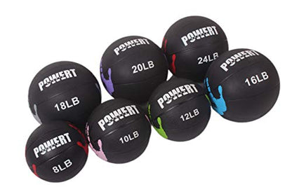 POWERT Medicine Ball Weighted Ball for HIIT Workout, Cardio Fitness Exercise & Physical Therapy - style: B--10 lbs