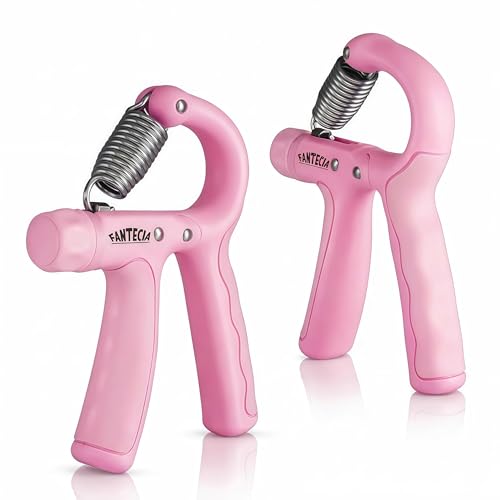 Hand Grip Strengthener for Kids and Youth, Adjustable Resistance Hand Gripper 11-45Lbs, Hand Grips for Strength Training, Stress Relief Grip - color: Pink-2 pack