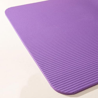Workout Mats for Home Gym, Antitear Nonslip Durable Gym Mat with Carrying Strap,Professional High Density Comfortable Pilates Mat for Stretching Home Exercises Indoor Workouts Floor Sport Fitness