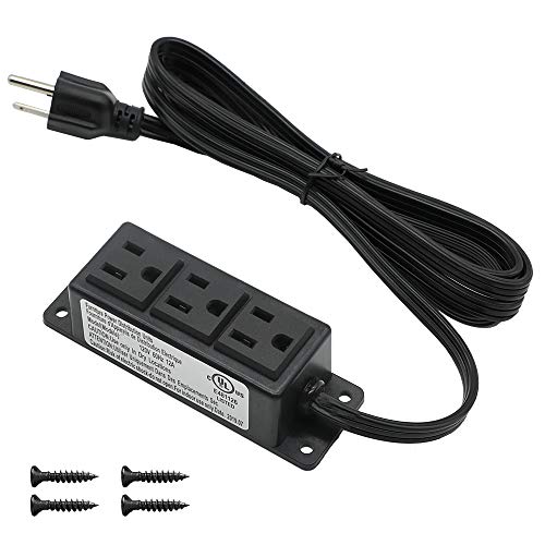 Surface Mounted Power Strip 3 AC Grounded Outlets Mountable Power Strip Socket Adapt to Deak Conference Table Wall Hotel Improvement (3AC) - color: 3AC