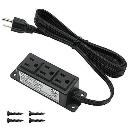 Surface Mounted Power Strip 3 AC Grounded Outlets Mountable Power Strip Socket Adapt to Deak Conference Table Wall Hotel Improvement (3AC) - color: 3AC