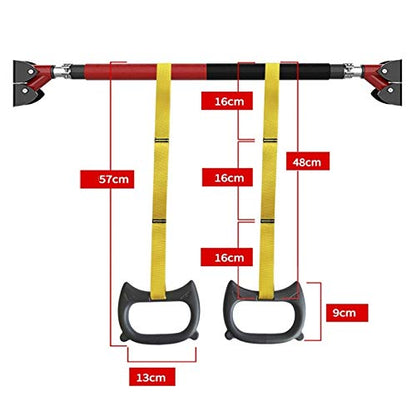 Pull-Up Bars Portable Door Chin Up Bar No Screws Fitness Horizontal Bar, Home Strength Training Fitness Equipment 72-180CM