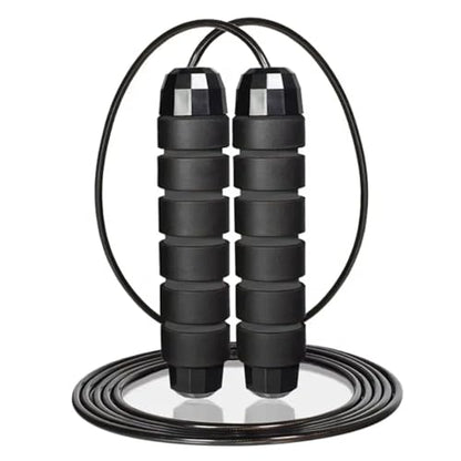 2 pack- Jump Ropes- "Amazing Manny'' The jump ropes are made for skipping/ jumping rope. Good exercise. it can be used to build endurance, speed and overall cardiovascular health, it is adjustable with comfortable hand padded hand grips. - color: Black/Bl