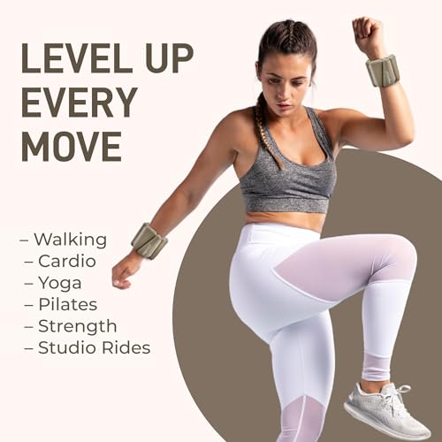 Wrist and Ankle Weights for Women and Men, Ankle Weights 1lb Each | 2 pack Wrist Weights for Women Adjustable Silicone Fitness Accessories | 2lb Weights Set, Home Workout
