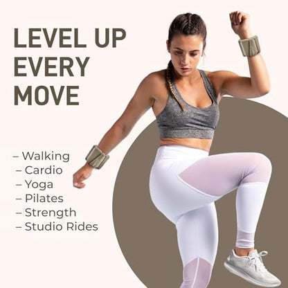 Wrist and Ankle Weights for Women and Men, Ankle Weights 1lb Each | 2 pack Wrist Weights for Women Adjustable Silicone Fitness Accessories | 2lb Weights Set, Home Workout