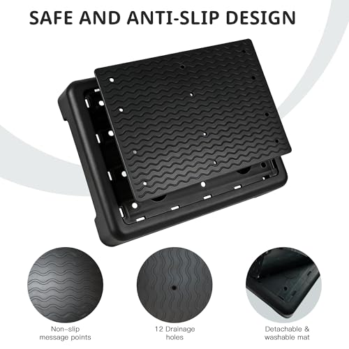 Mobility Step Stool for Kids & SeniorsNon-Slip Platform Indoor and Outdoor, One Step Stool for Car, Bedside, Office, Shower, Stairs,Portable Riser, 400 LBS Capacity