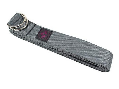 Gelante Fitness Exercise Yoga Strap - Durable Cotton 10 Feet Long - color: 3 Pack: Grey