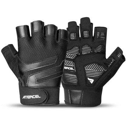 ATERCEL Gym Workout Gloves for Men and Women, Weight Lifting Gloves with Excellent Grip, Lightweight Fitness Gloves for Training, Cycling, Pull Ups, Exercise, Climbing, Rowing and Weightlifting - size: Medium