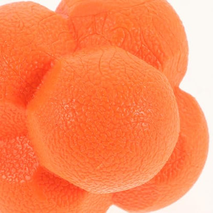 Agility Training Reaction Ball 7cm Tangerine Hexagonal Speed and Reflex Bounce Ball for Hand-Eye Coordination Soccer Baseball Boxing Training