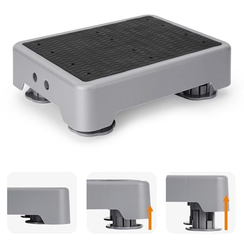 StrongTek 5.7" Adjustable Step Stool, Non-Slip One Step Platform for Adults & Seniors, Portable Mobility Aid and Stair Assist for Kitchen, Bathroom, Bedside & Outdoor