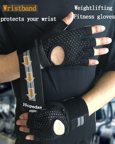 Workout Gloves Weight Lifting Gloves Palm Support Protection for Men Women, Exercise Gloves Sports for Training, Fitness, Gym,
