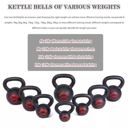 Kettlebell Weights Professional Fitness Competitive Kettle Bells, Men's Abdominal Muscle Training Dumbbell, Gym Sports Equipment, Squat/Push(4kg)