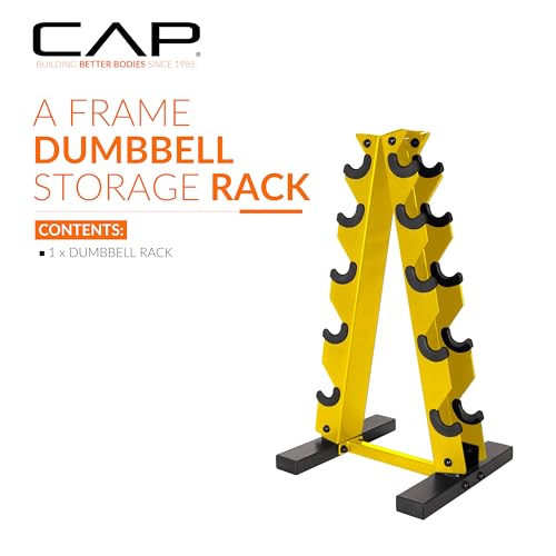 Cap Dumbbell Rack for Home Gym, Space-Saving Free Weight Rack, Compact Weight Storage Rack for Hex Dumbbells, 3-Tier & 5-Tier Options, 80-200lb Capacity