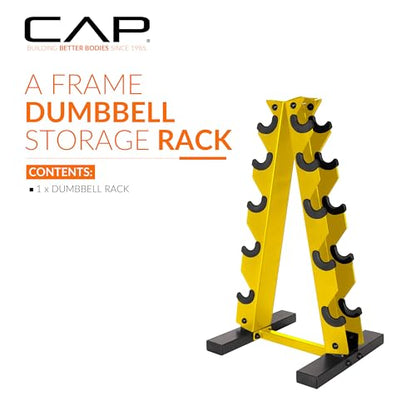 Cap Dumbbell Rack for Home Gym, Space-Saving Free Weight Rack, Compact Weight Storage Rack for Hex Dumbbells, 3-Tier & 5-Tier Options, 80-200lb Capacity