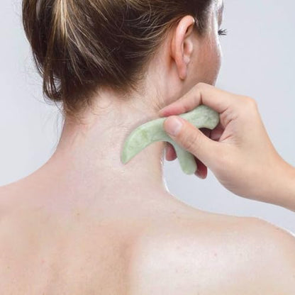 Ewin24 Natural Jade Foot Massager Acupuncture Point Massage Foot Care Therapeutic Relief Tool