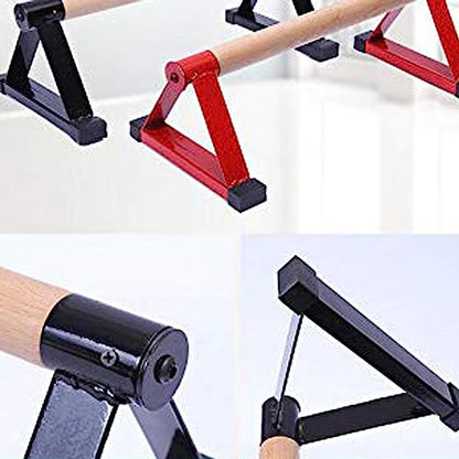 Push-up Bracket,Iron Triangle, Inverted Parallel Bar, Wooden Single Bars, Fitness Equipment