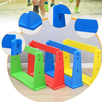 Adjustable Hurdle Set for Agility Training, Speed and Strength in Athletic Activities