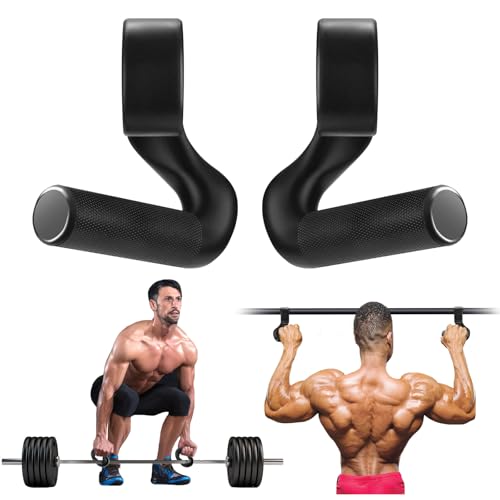 Neutral Grip Pull Up Handles - Heavy Duty Multi-Purpose Handles for Pull Ups & Deadlifts - Ergonomic Workout Handles & Exercise Machine Attachments with Premium Grips