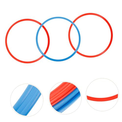 GALPADA 6PCS Agility Soccer Rings Abs Footwork Training Equipment for Speed and Agility Drills Soccer Football and Basketball and Tasteless Material Random Colors Random Color