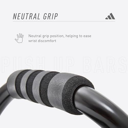 Adidas ADAC-12231 BLK Push Up Bar Strength Training