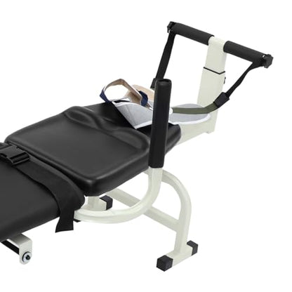 Back Stretch Bench, Adjustable Cervical Traction Device, Multifunctional Lumbar Stretcher, Spinal Decompression Equipment for Home Use and Daily Body Wellness