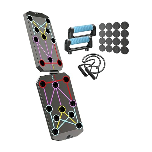 Multifunction Foldable Push Up Boards Portable Push Up Boards Fitness Equipment for Strength Training and Muscle Building Fitness Strength & Exercise Training Equipment - color: A