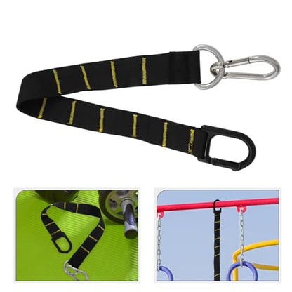 VOSAREA Weighted Sled Pulling Straps Strength Training Harness Adjustable Long Hanging Belt with Spring Buckle for Sled and Resistance Workouts