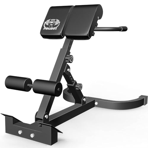 Hyper Back Extension Roman Chair – Multi-Functional Bench for Full All-in-One Body Workout Adjustable Ab Sit up Bench Decline Bench Flat Bench