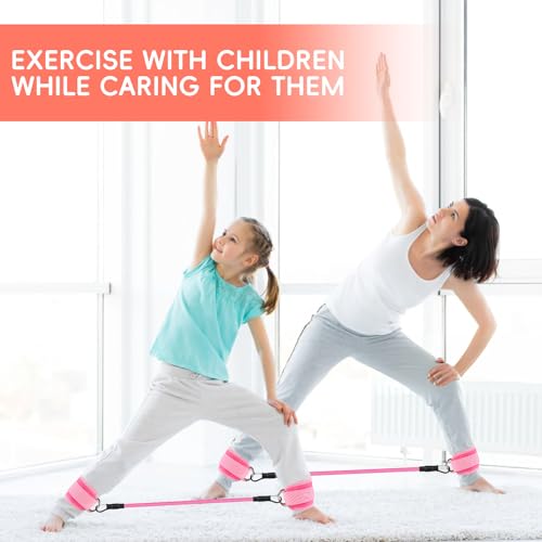 11 Pcs Ankle Resistance Bands with Cuffs, Glutes Workout Ankle Weights for Women Working Out, Exercise Bands Set with Ankle Straps for Leg Butt Exercise Equipment - Perfect for Home Workouts