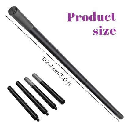 Yoga Stick Sturdy Steel Stretching Stick with Non-Slip Ends & Foam Handles for Mobility Flexibility & Balance | Exercise Pole for Fitness Posture Correction Yoga, Exercise, Stretching