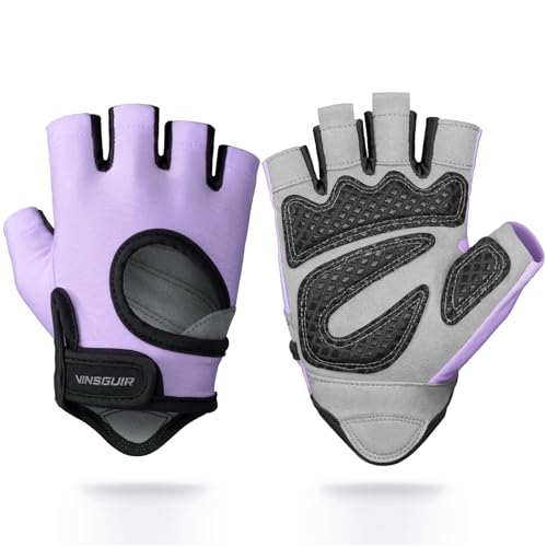 VINSGUIR Workout Gloves for Men and Women, Weight Lifting Gloves with Excellent Grip, Lightweight Gym Gloves for Weightlifting, Cycling, Exercise, Crosstraining, Pull ups, Fitness, Climbing and Rowing