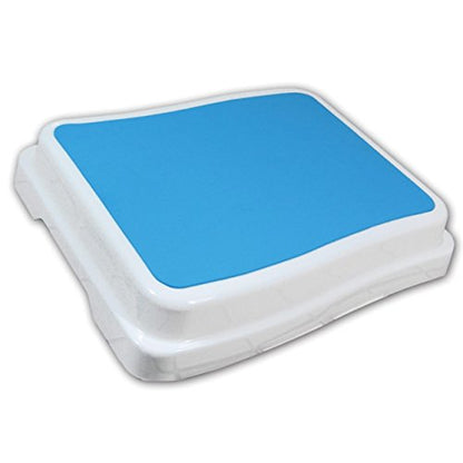 Bath Step - 4-Inch Height Boost, Extra-Large Platform (19.75" x 16"), Non-Slip Rubberized Feet, Supports up to 418 lbs. - Stackable Design for Customizable Height