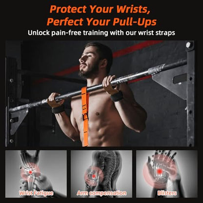 Pull Up Assistance Bands 300lbs, Adjustable Heavy Duty Resistance Band for Pull Up Bar Workout, Pullup Assist Bands with Feet Rest | Home Gym Fitness Exercise Strength Training