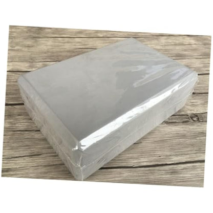 2 PCS Anti-skid Yoga Blocks High-density EVA Rectangular Exercise Bricks for Support and Balance Non-slip Cushions for Beginners and Injury Grey
