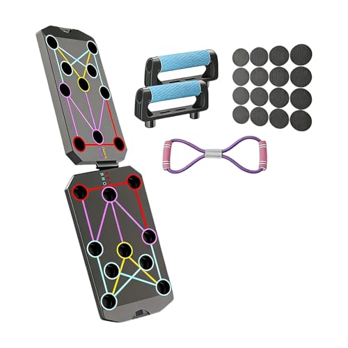 Multifunction Foldable Push Up Boards Portable Push Up Boards Fitness Equipment for Strength Training and Muscle Building Fitness Strength & Exercise Training Equipment - color: C
