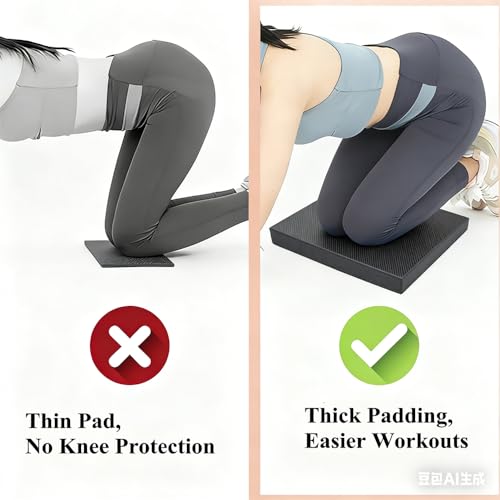 High-Density Balance Pad, Extra Large Balance Pad for Physical Therapy, TPU Foam Balance Board for Rehabilitation Stability Workout Knee and Ankle Exercise