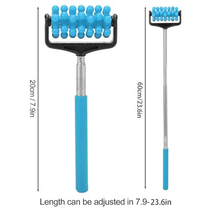 Ymiko Massage Stick, Yoga Massage Stick for Men and Women Granular Body Massage Tool Telescopic Roller Massage Stick Home Neck Leg Back Body Massage Stick(Sky Blue)